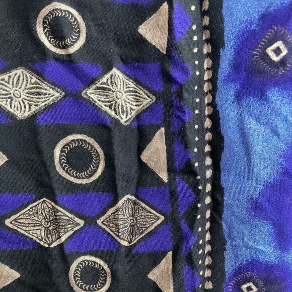 Vintage Ruth Norman Saks Fifth Avenue Womens Purple Tunic Top Size L Retro Flowy - Picture 3 of 11